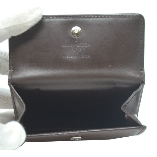 LOUIS VUITTON Green Epi Leather Coin Purse Card Holder Wallet at