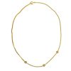 18k Yellow Gold Diamond Curb Chain Necklace Approx .30 TCw