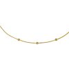 18k Yellow Gold Diamond Curb Chain Necklace Approx .30 TCw