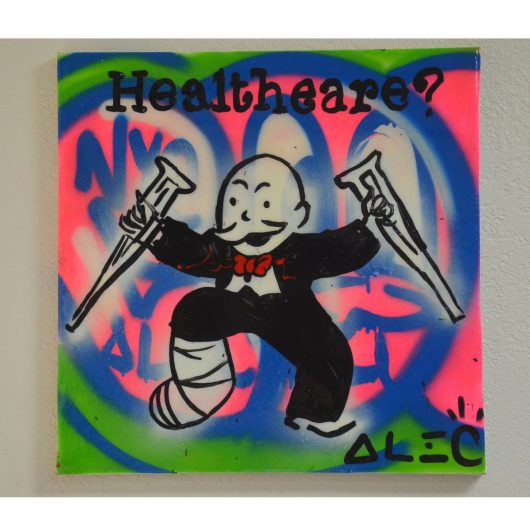 Authentic Alec Monopoly Painting for Sale