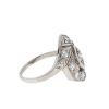 14k White Gold Vintage Diamond Ring Approx .80 TCW