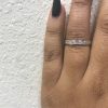 18k White Gold Diamond Wedding Band Approx. .33 Tcw