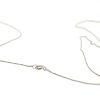 14k White Gold Diamond Pendant Box Chain Necklace .25 Cts 