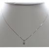 14k White Gold Diamond Pendant Box Chain Necklace .25 Cts 