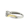 14k Two Tone Three Stone Marquise Diamond Ladies Ring Approx 1.05 TCW 