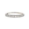 14k White Gold 3 Sided Diamond Wedding Band Approx .41 tcw