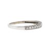 14k White Gold 3 Sided Diamond Wedding Band Approx .41 tcw