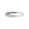 14k White Gold 3 Sided Diamond Wedding Band Approx .41 tcw