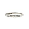 14k White Gold 3 Sided Diamond Wedding Band Approx .41 tcw