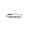 14k White Gold Diamond Wedding Band Approx .25 tcw