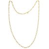 14k Yellow Gold Open Link Chain Necklace