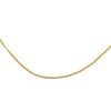 14k Yellow Gold Solid Thin Curb Chain Necklace 