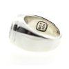 David Yurman Wide Pave Black Diamonds Signet Sterling Silver .925 Mens Ring