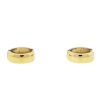 14k Two Tone Small Huggie Hoop Earrings 