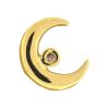 Sofia Kaman 14k Yellow Gold Diamond Moon Single Earring NOT PAIR