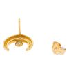 Sofia Kaman 14k Yellow Gold Diamond Moon Single Earring NOT PAIR