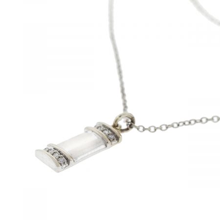 18k White Gold Kwiat Diamond Pendant Necklace  