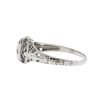 18k White Gold Vintage Diamond Engagement Ring Approx .10 Cts 