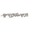 14k White Gold "I LOVE YOU" Stackable Diamond Ring 