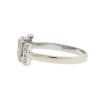 14k White Gold "I LOVE YOU" Stackable Diamond Ring 