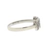 14k White Gold "I LOVE YOU" Stackable Diamond Ring 