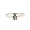 14k White Gold "I LOVE YOU" Stackable Diamond Ring 