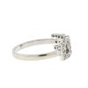 14k White Gold "I LOVE YOU" Stackable Diamond Ring 