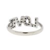 14k White Gold "I LOVE YOU" Stackable Diamond Ring 