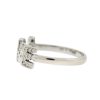 14k White Gold "I LOVE YOU" Stackable Diamond Ring 