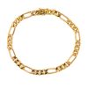 14k Rose Gold Figaro Link Bracelet