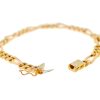 14k Rose Gold Figaro Link Bracelet