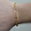 14k Rose Gold Figaro Link Bracelet