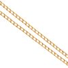 14k Rose Gold Square Curb Link Chain Necklace