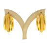 14k Yellow Gold Wide Hoop Earrings