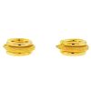 14k Yellow Gold Wide Hoop Earrings