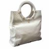 Authentic VBH Jumbo Ostrich Leather Off-White Handbag