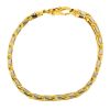 10k Yellow Gold Two Tone Railroad Style Men's Bracelets