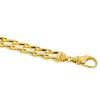 10k Yellow Gold Two Tone Railroad Style Men's Bracelets