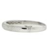 18k White Gold Pave Diamonds Bangle Bracelet Approx. 3.5 CTS