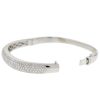 18k White Gold Pave Diamonds Bangle Bracelet Approx. 3.5 CTS