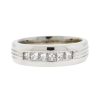 14k White Gold Princess Cut Diamond Men's Ring