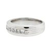 14k White Gold Princess Cut Diamond Men's Ring