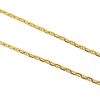 14k Yellow Gold Thin Flat Mainer Link Chain Necklaces