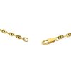 14k Yellow Gold Thin Flat Mainer Link Chain Necklaces