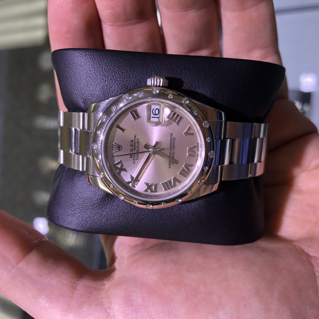 rolex midsize pink dial