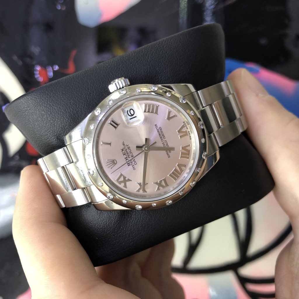 rolex midsize pink dial