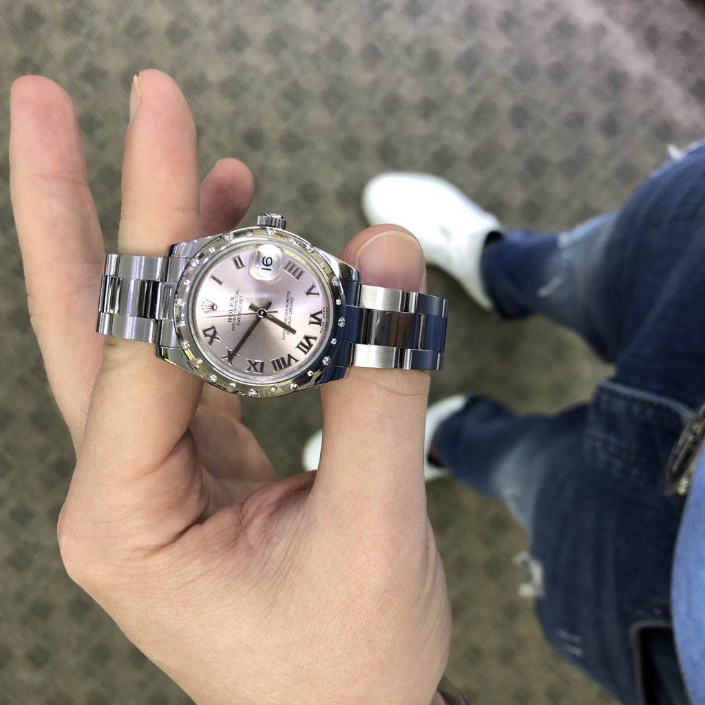 rolex midsize pink dial