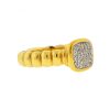 John Hardy 18k Yellow Gold Pave Diamond Ladies Ring  