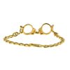 14k Yellow Gold Pave Diamond Handcuff Bracelet