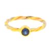Cartier 18k Tricolor Sapphire Wire Ladies Ring